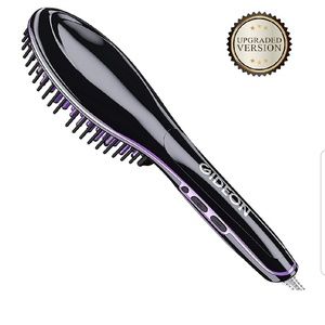 Gideon hair straightening brush flat iron ,New